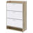 3-Tier Engineered Wood Shoe Cabinet-533685823