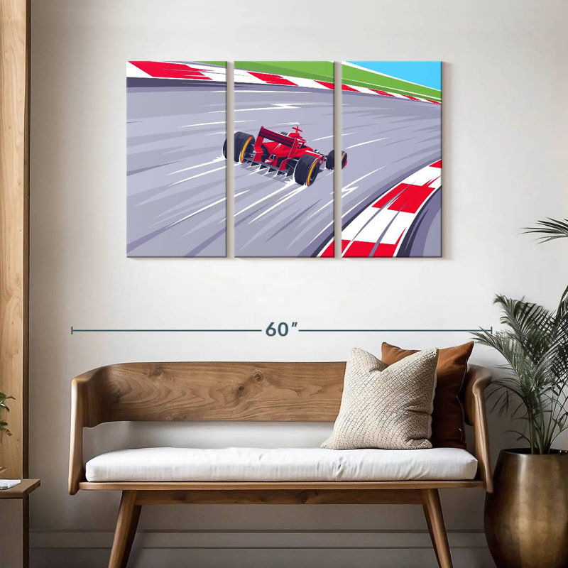 F1 Track, 28" H x 45" W