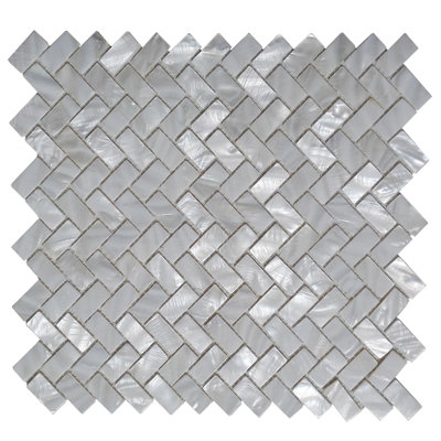 Seashell 12" x 12" Mosaic Tile