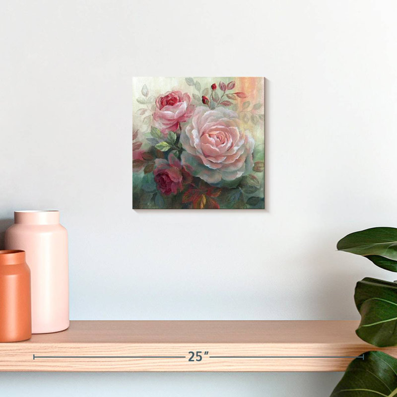 Bouquet de roses blanches Harnek II, H 10 po x l 10 po
