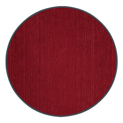 Machine Washable Solid Red Area Rug