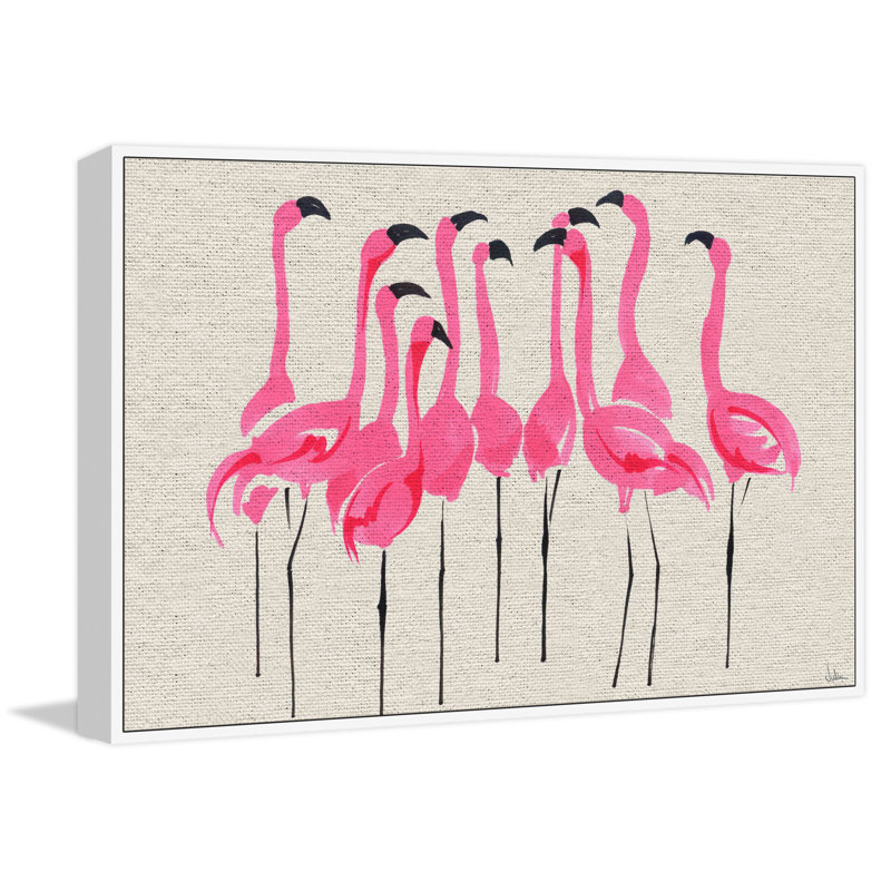 «In the Blush II», reproduction d'aquarelle encadrée sur toile, H 20 po x l 30 po x P 1,5 po