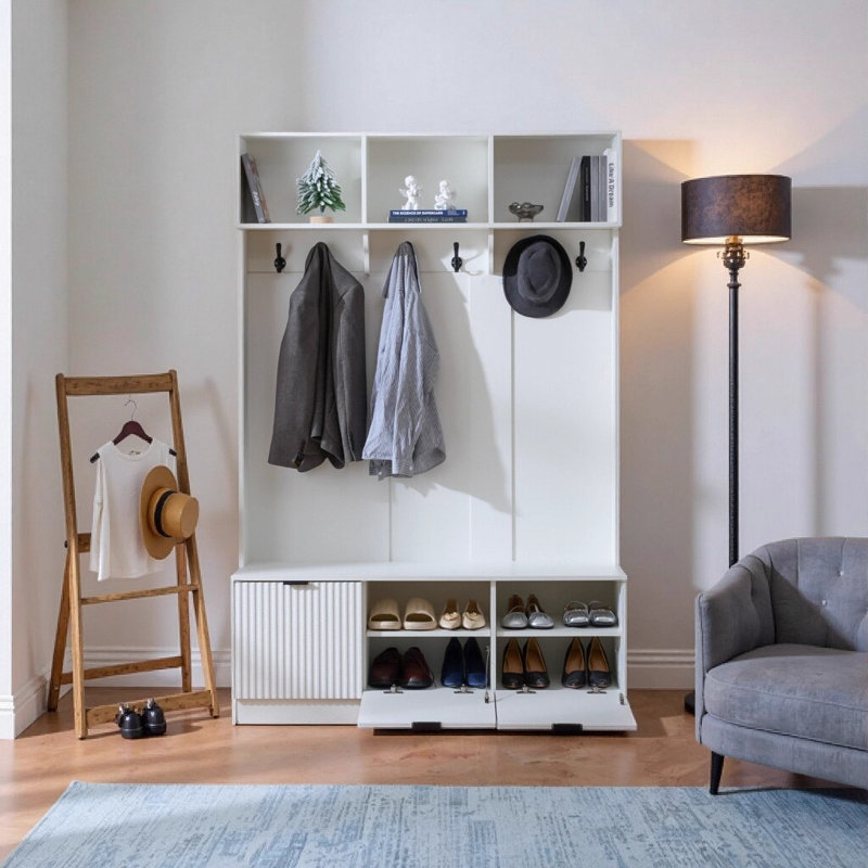 Portemanteaux minimaliste blanc chaud