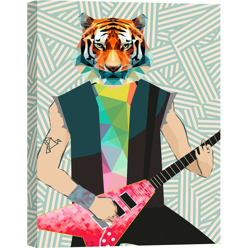 Punk Rocker by Matt Spencer - Wrapped Canvas Print, 100cm H x 70cm W x 4cm D