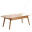 Largeur de la table basse: 100 x profondeur 50 x hauteur 44 cm, bureau central facile à assembler