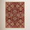 Arden Burgundy Hand-Tufted Wool Floral Rug