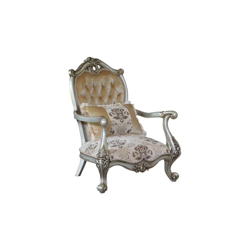 Fauteuil capitonné de 34 po de largeur Loya