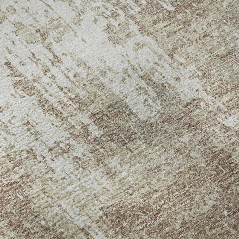 Tapis abstrait lavable à la machine de qualité supérieure Mayfield AMF1008, Rectangle 10 pi x 14 pi