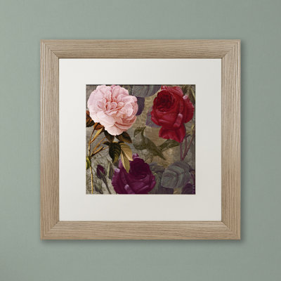 Jadaya «Birds and Roses» par Color Bakery, impression encadrée