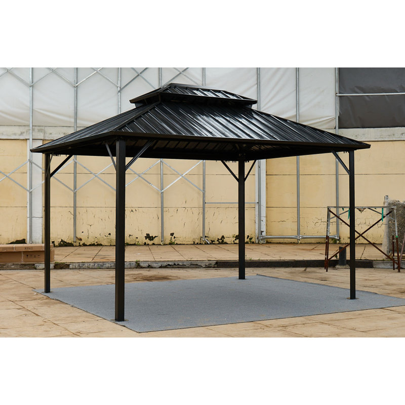 10*10 Color Steel Tile Double-Roof Pavilion Gazebo