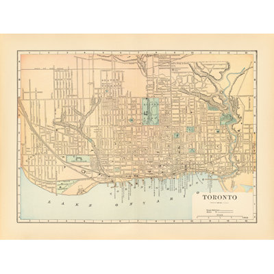 " Map Of Toronto " by Wild Apple Portfolio