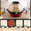 4,5 oz. Mini Popcorn Popper électrique - Capacité de 6 pintes avec agitateur intégré et bol de service par Great Northern Popcorn (rouge)-129483774