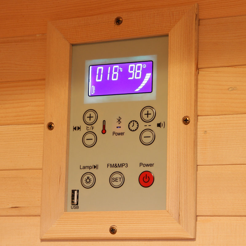 Smar tmak® Infrared Sauna Electrical Control Box and Infrared Sauna Digital Control Panel with a Temperature Control Probe, 149℉, Compatible with 110V/220V, 99Min