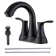Centerset 2-handle Bathroom Faucet with Drain Assembly