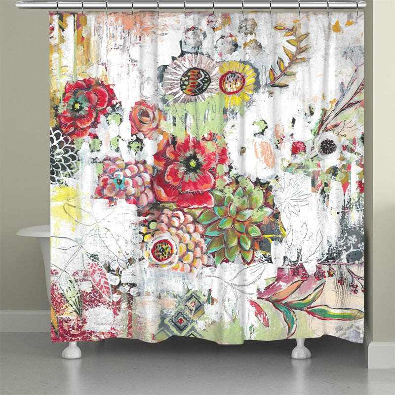 Rideau de douche Floral