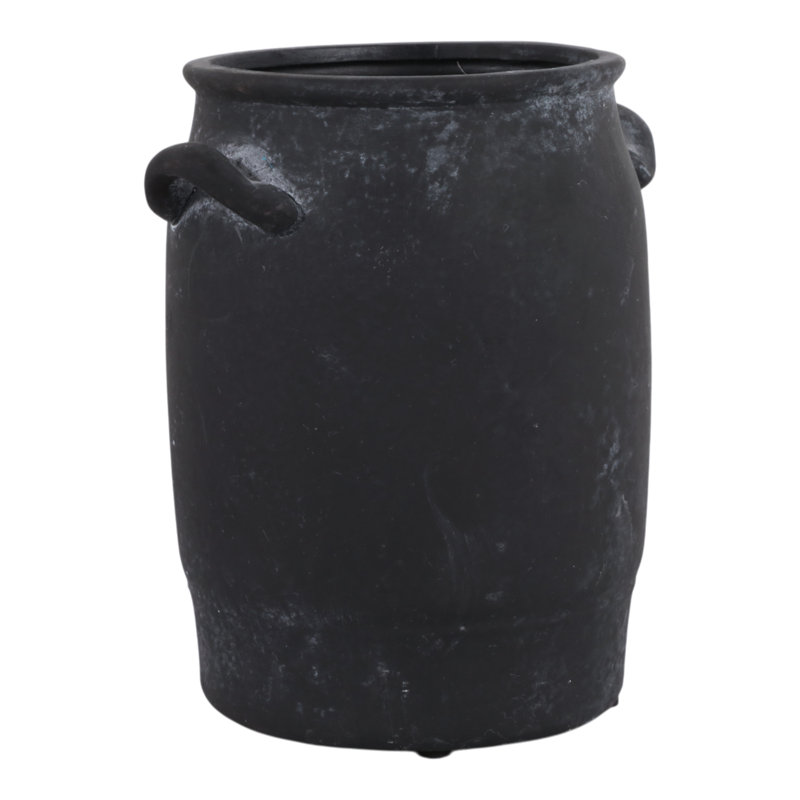 Vase de table Hooge Rustic Charm, H 8 po x l 7 po x P 6 po, Noir