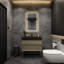 Ensemble de meuble-lavabo simple mural 36 po Golitz-904707280