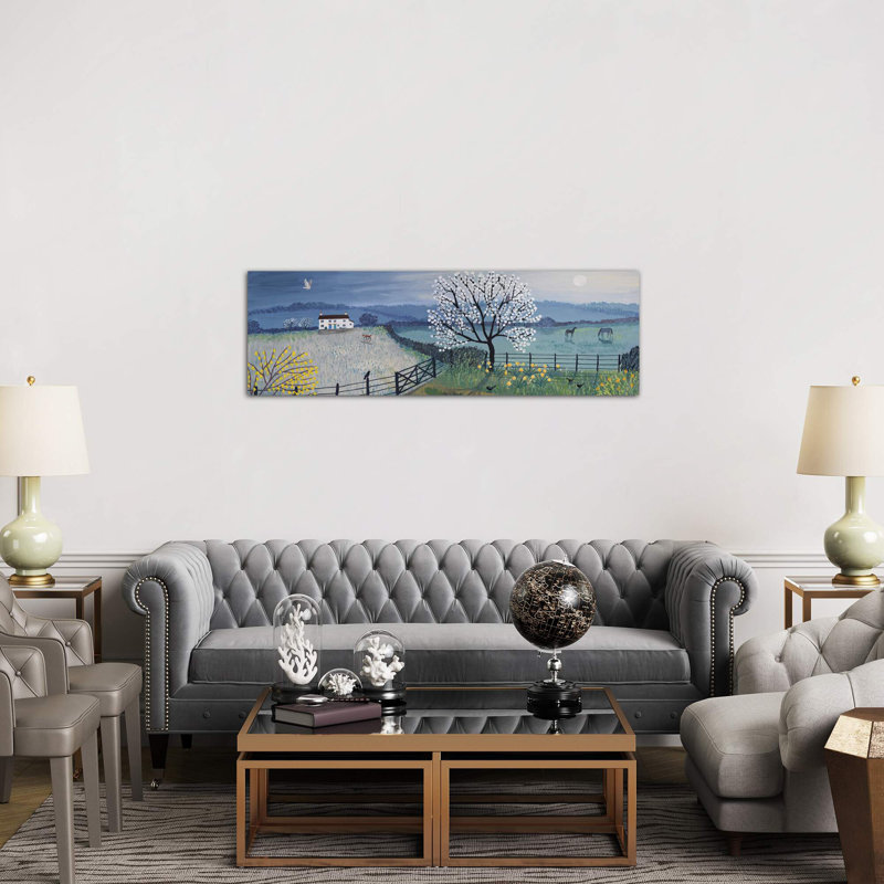 Spring Moon by Jo Grundy - Wrapped Canvas Print, 121.92 cm H x 40.64 cm W x 3.175 cm D