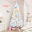 Arbre de Noël régulier blanc en PVC artificiel-1131538303