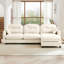 Canapé modulaire en L 107 po en chenille avec canapé-289649154