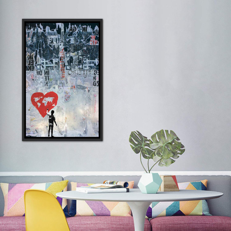 «Wild World» - Impression, H 40 po x l 60 po x 1,5 po, Cadre noir