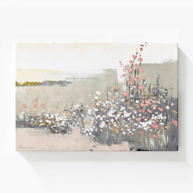 Floral Haze, grande impression sur toile, H 48 po x l 72 po