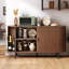 Armoire de rangement de 55 pouces avec portes et tablettes-544540809