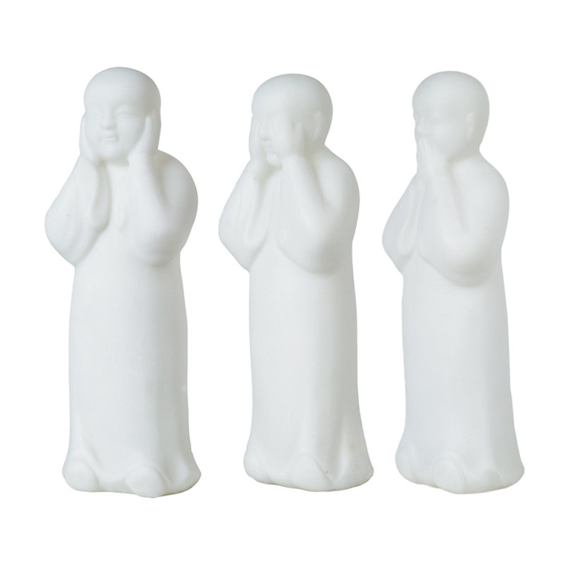 S/3 3.5X3x9.8" Standing Monks