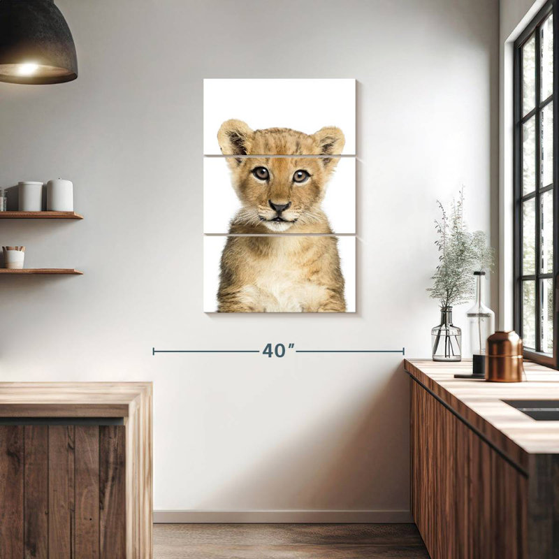 Adorable bébé lion Brampt, H 38 po x l 24 po