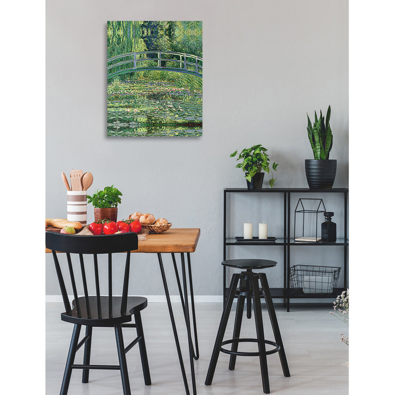 Le pont japonais par Claude Monet - reproduction d'art, Toile tendue, H 24 po x l 20 po x 1,5 po