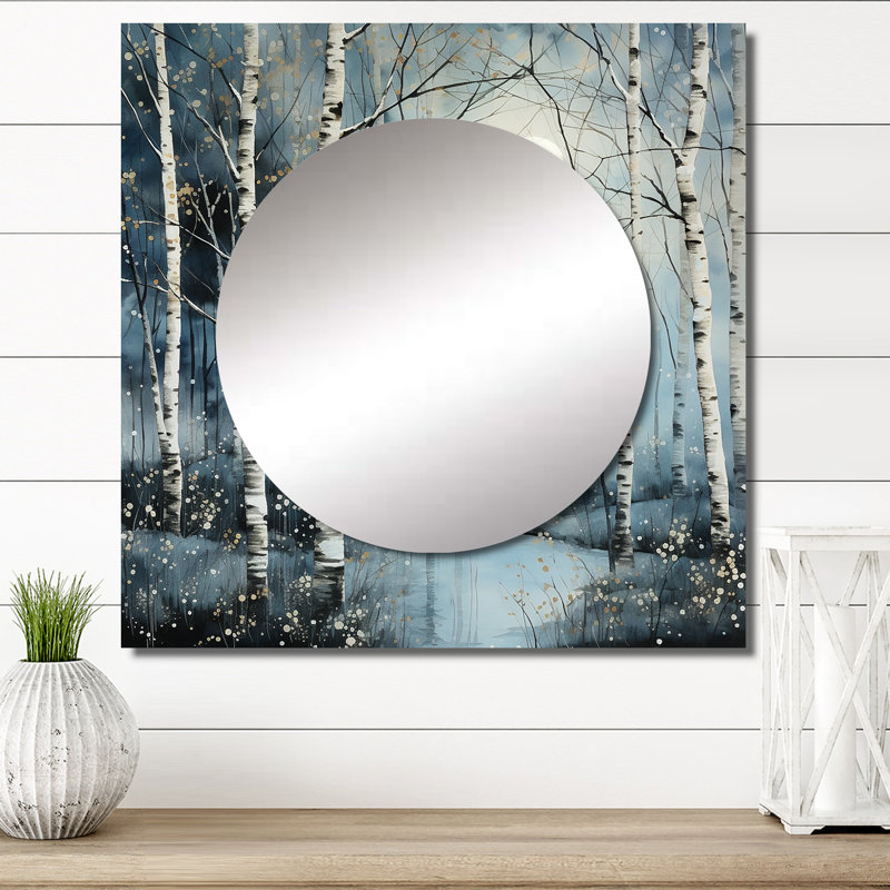 Laquenta - Miroir carré pour décoration murale, 23 po x 23 po