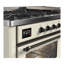 Majestic III Series 60 Inch Dual Fuel Range with 7 Sealed Burners, Griddle, in Blue Grey (Liquid Propane, Burnished Trim)-117886130-117886141-117886138