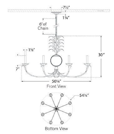 Gramercy 8 - Light Chandelier