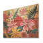 Motif de jungle tropicale rose floral II - imprimé floral sur bois-767393601