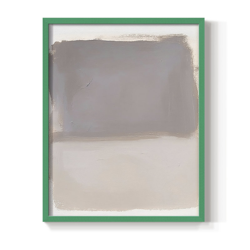 Série ABSTRACT DCCLXII, reproduction encadrée - bois massif, H 30 po x l 24 po, Vert
