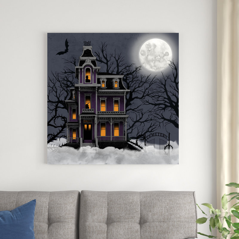 «Spooky Night I» par Grace Popp - reproduction sur toile tendue, H 36 po x l 36 po