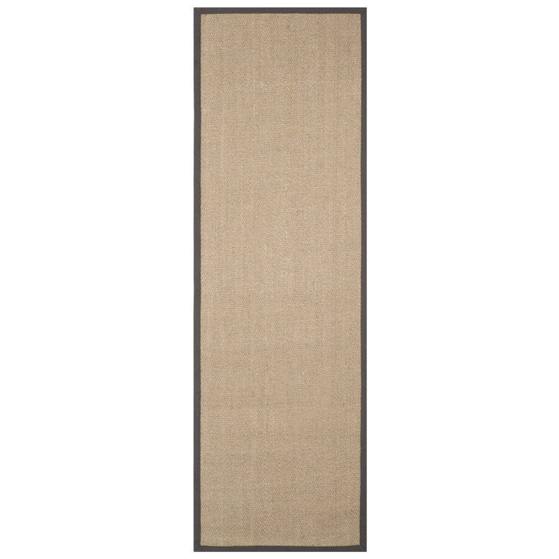 Tapis en fibre de sisal Campbellton, Tapis de couloir 2 pi 6 po x 10 pi
