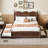 Queen Size Platform Bed With with Trundle