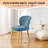 Modern Curved Back Accent Chair-1433428394