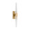 Sean Lavin Lassell 2-light single short wall sconce in polished nickel finish with crystal shades