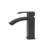 Matt Black 6.51" Single Handle Bathroom Faucet, - , Mid Arc Spout, Stain , Ss304, Reliable Ceramic Cartridge, Hole Mount Sink Faucet With Handle, Finish, Approved Lines, Ss304 Body, Deck Mounted-125170507