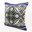 Coussin décoratif en mélange de coton texturé à motif géométrique éclectique