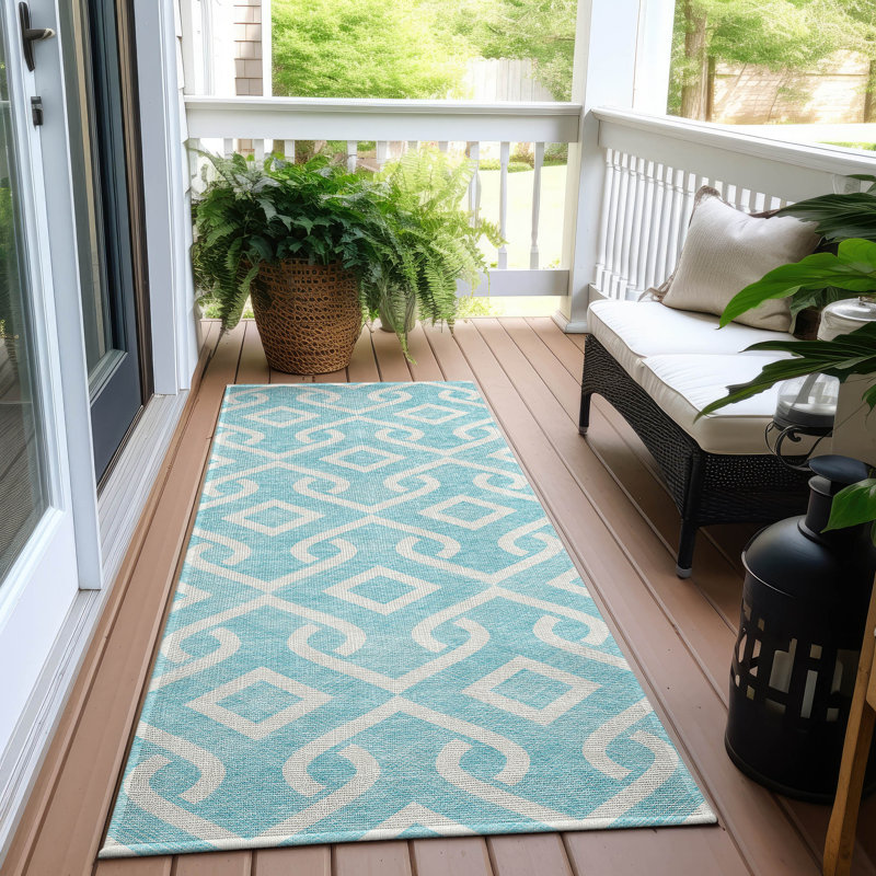 Tapis intérieur / extérieur Michaella, Tapis de couloir 2 pi 3 po x 7 pi 6 po