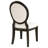 Araliya Oval Back Dining Side Chair Dark Cocoa