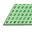 Tapis à motif géométrique vert-396585286