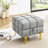 Pet- Scratch Leather - 22 Inches Gray With Entryway Storage Bench And Golden Legs-1169403476