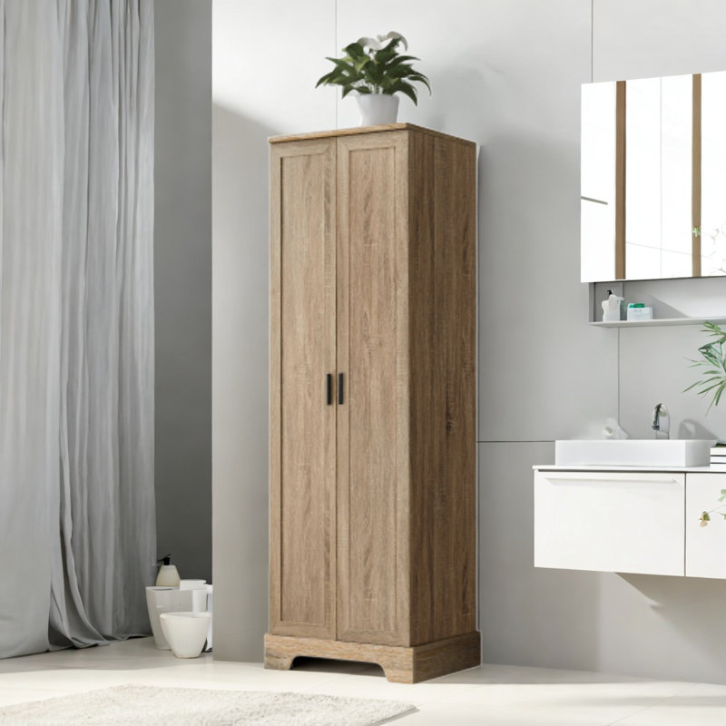 Florinel Freestanding Bathroom Cabinet, Brown