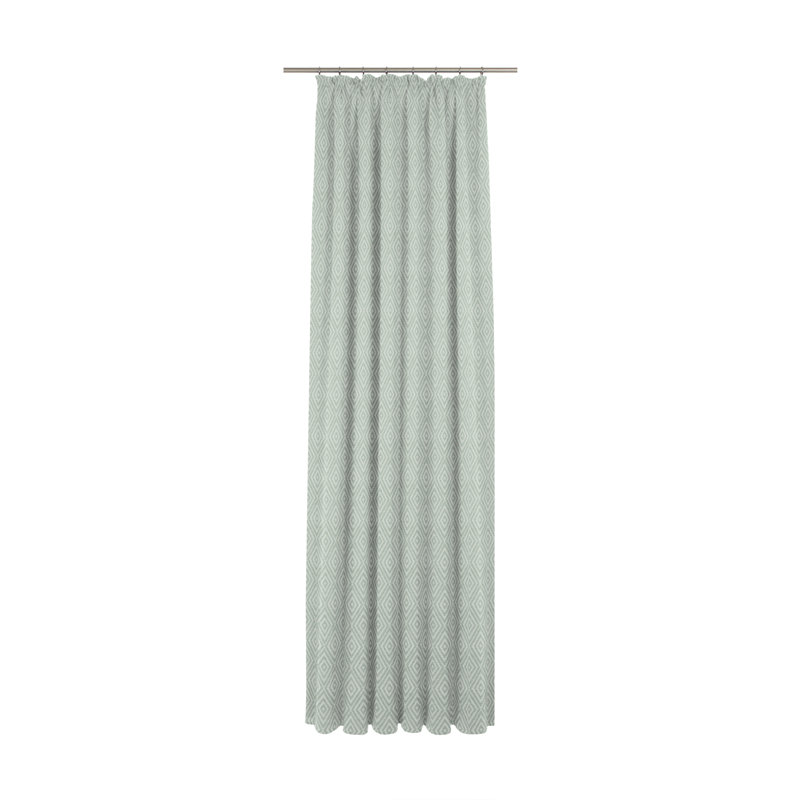 Aberdene Room Darkening Curtains Single Panel, Green, 225cm H x 132cm W