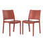 Chaise de salle à manger d'extérieur empilable (ensemble de 2)-1439445247