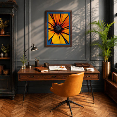 Radiant Daisy Botanical - Framed Print